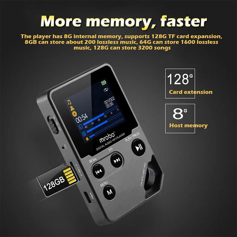 C5 Bluetooth MP3 Player – 8GB Lossless Music & FM Radio