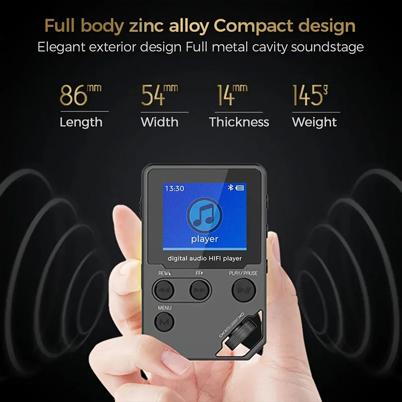 C5 Bluetooth MP3 Player – 8GB Lossless Music & FM Radio