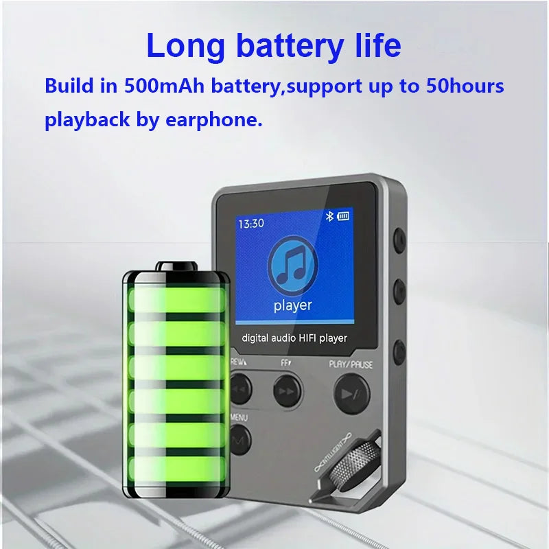 C5 Bluetooth MP3 Player – 8GB Lossless Music & FM Radio