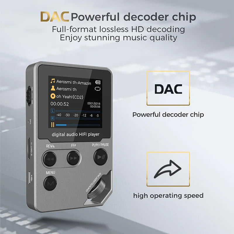 C5 Bluetooth MP3 Player – 8GB Lossless Music & FM Radio