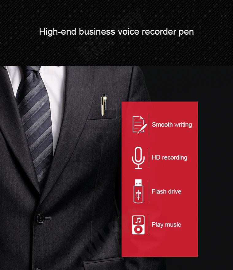 Mini Voice Recorder Pen – USB Digital Audio Dictaphone