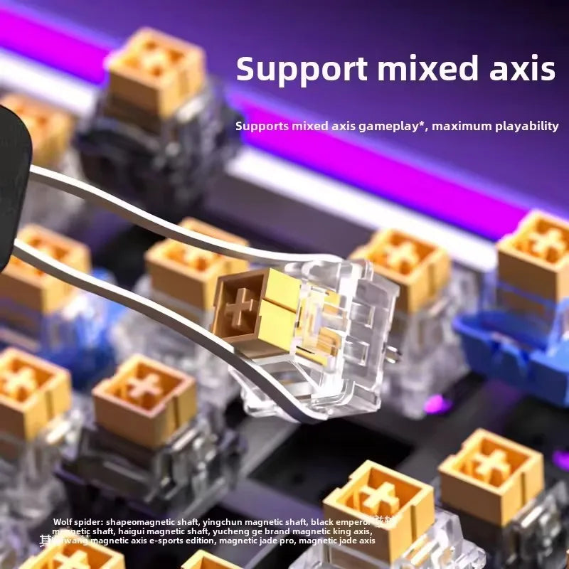 HERO84 HE Mechanical Keyboard – Wired RGB Music Rhythm Gaming Keyboard