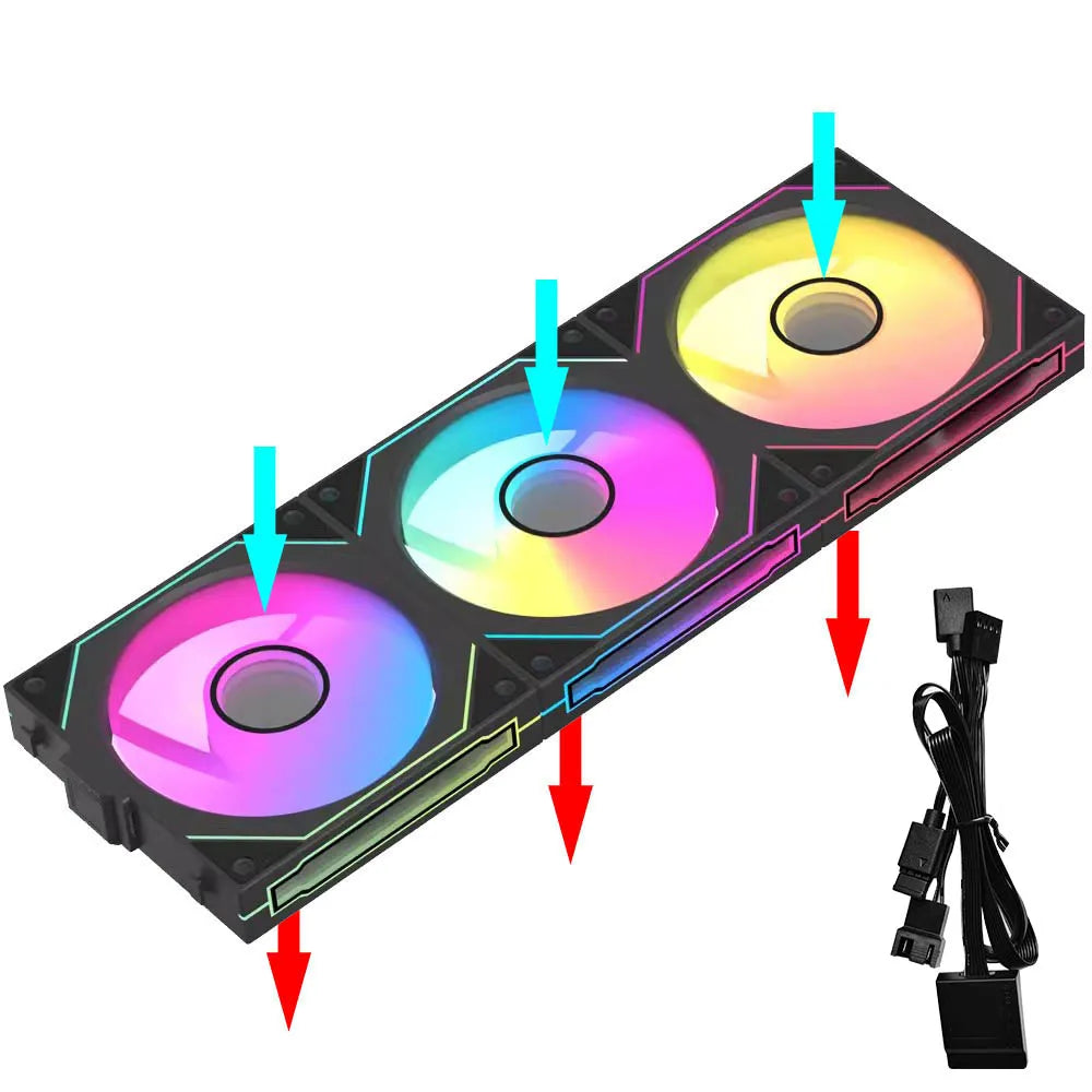 MX120 360mm ARGB Cooling Fan – Modular Wireless PC Case Fan