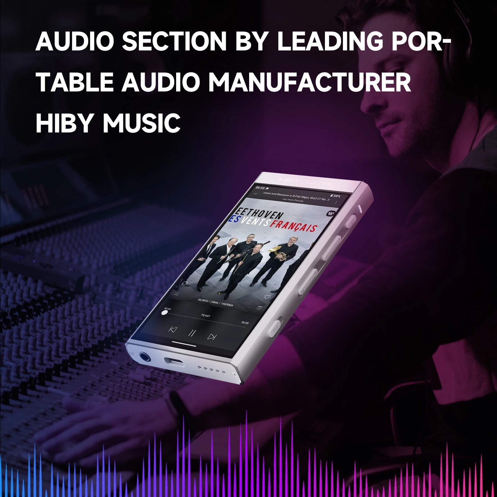 HiBy M300 Android 13 Music Player