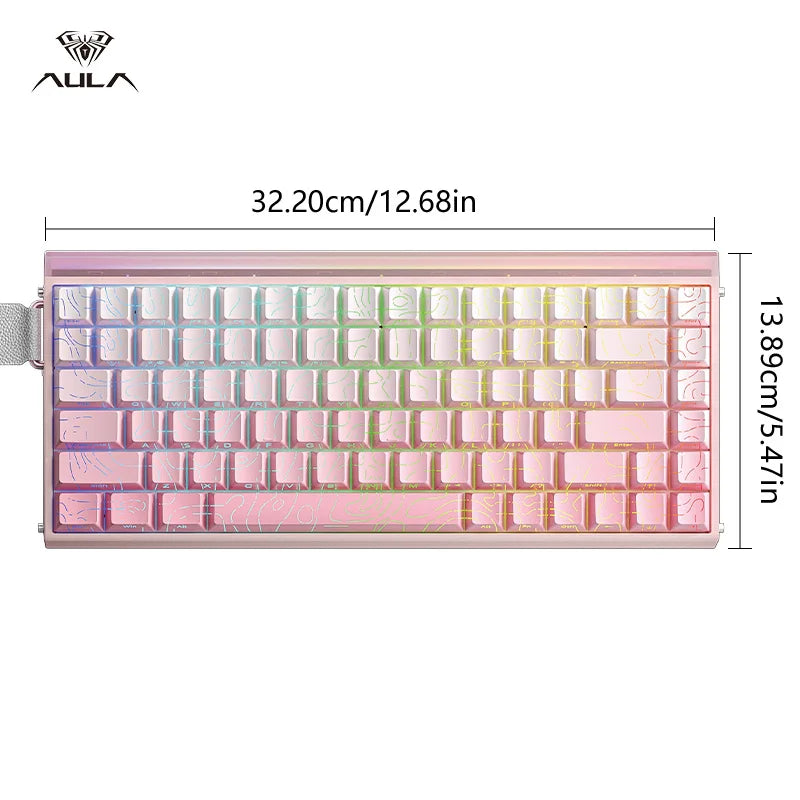 HERO84 HE Mechanical Keyboard – Wired RGB Music Rhythm Gaming Keyboard