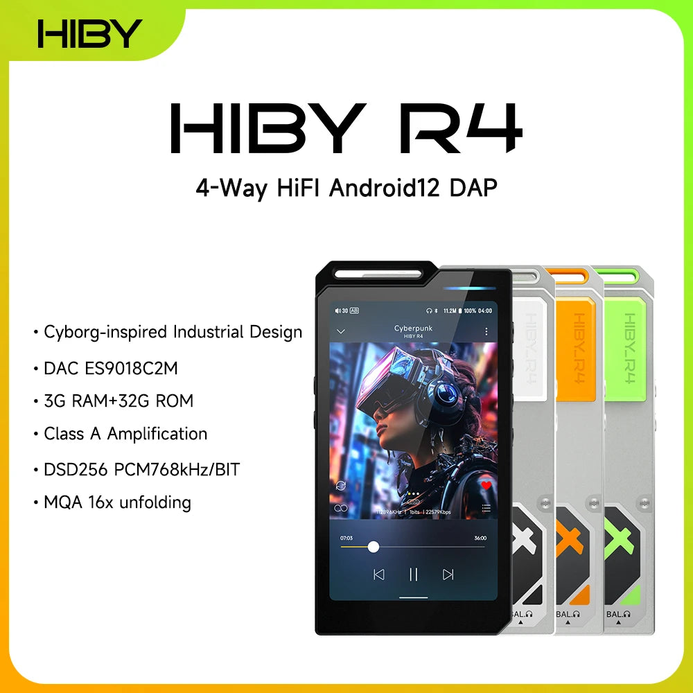 HiBy R4 Android 12 HiFi Player