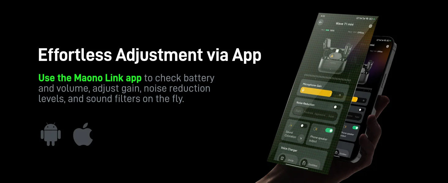 MAONO T1mini Wireless Lapel Microphone