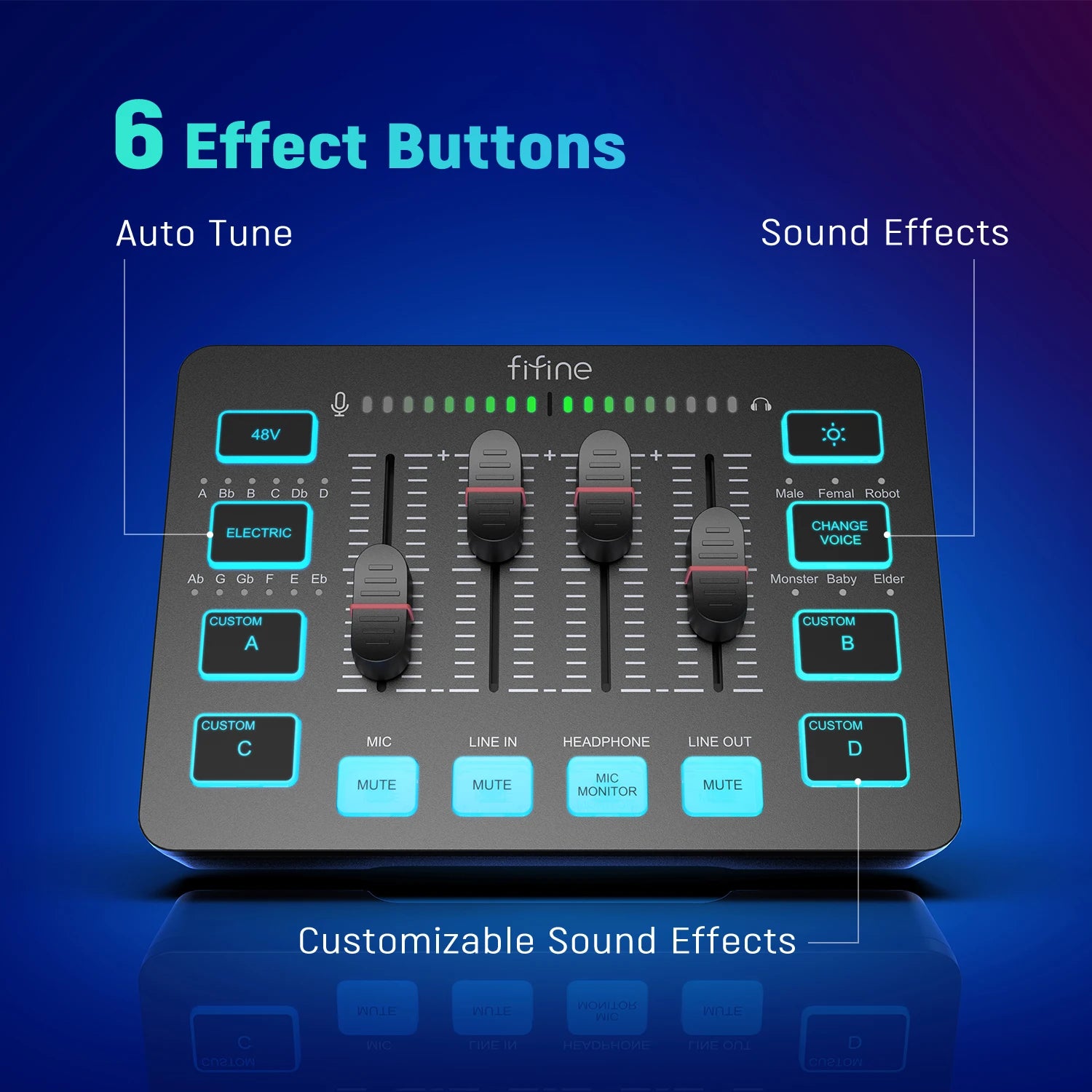 AmpliGame SC3 Audio Mixer – Gaming & Streaming Mixer