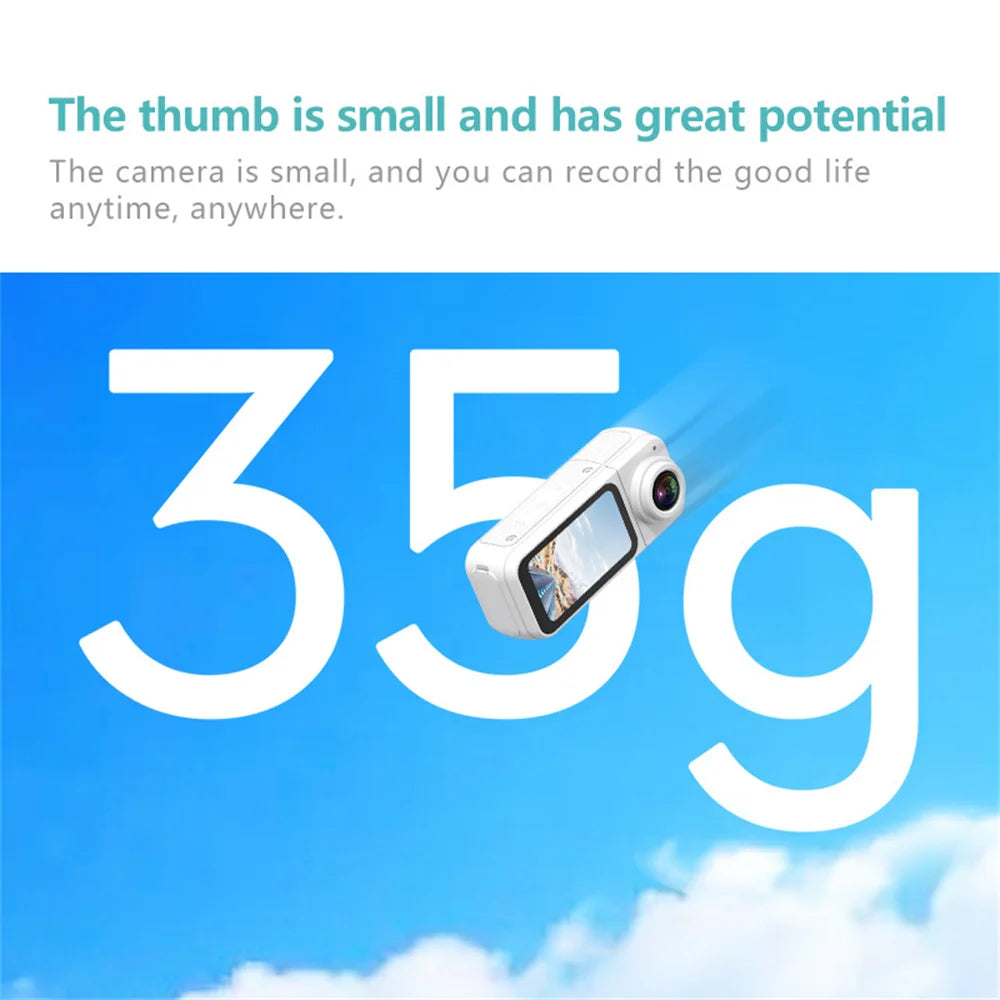 Mini 2.7K Thumb Action Camera – 1080P Pocket WiFi Sport Cam