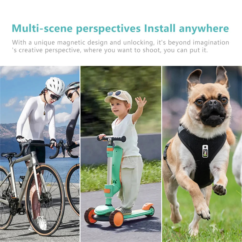 Mini 2.7K Thumb Action Camera – 1080P Pocket WiFi Sport Cam