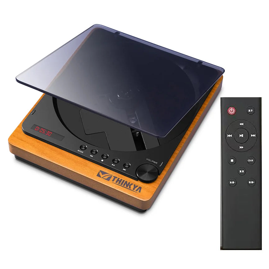 Wooden HiFi CD Player – Bluetooth 5.1 & USB Lossless Music Player