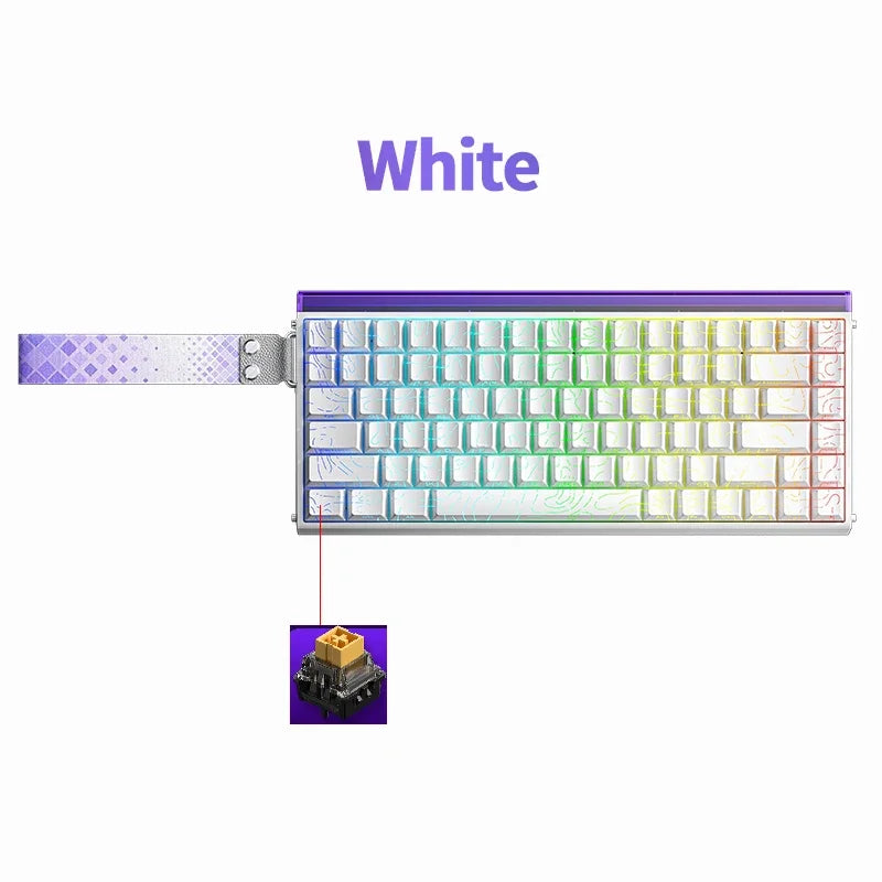 HERO84 HE Mechanical Keyboard – Wired RGB Music Rhythm Gaming Keyboard