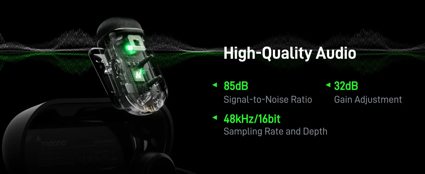 MAONO T1mini Wireless Lapel Microphone