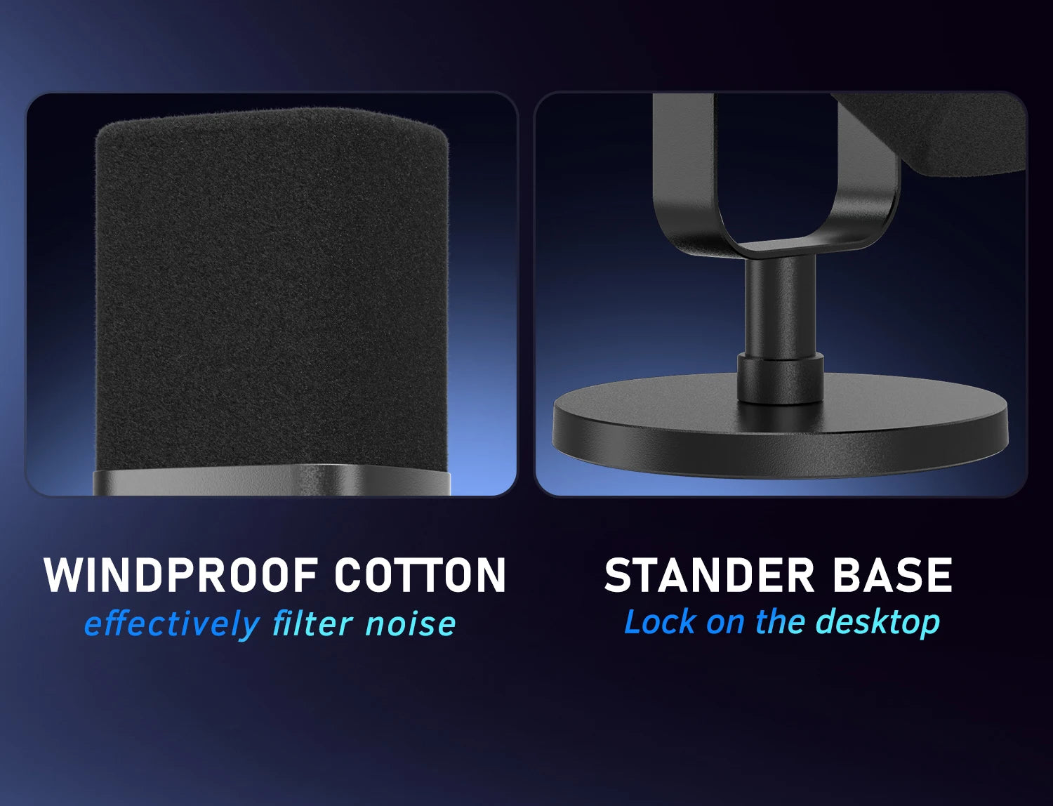 AmpliGame AM8 USB/XLR Dynamic Microphone – Gaming & Studio Mic