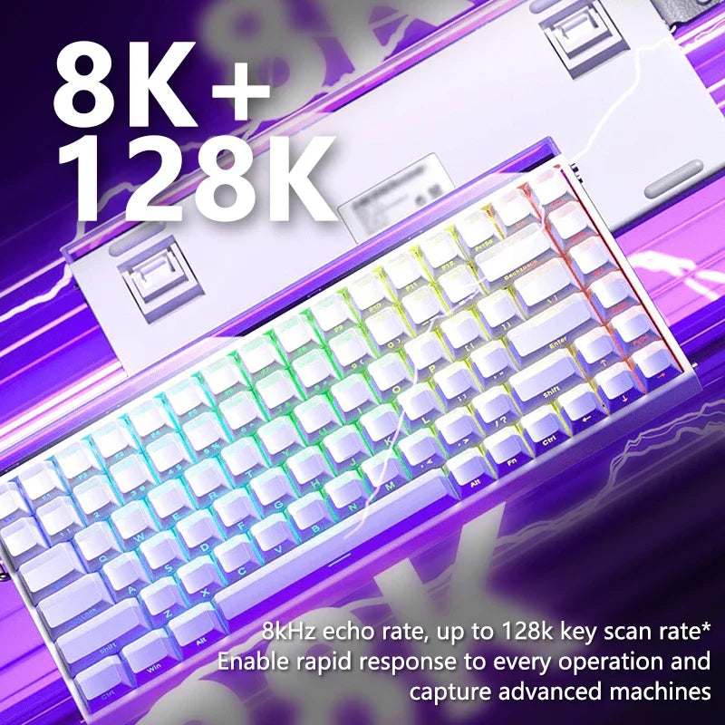 HERO84 HE Mechanical Keyboard – Wired RGB Music Rhythm Gaming Keyboard