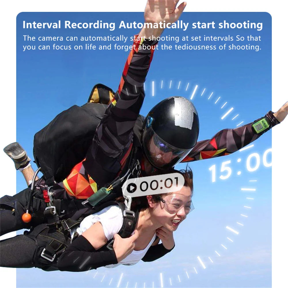 Mini 2.7K Thumb Action Camera – 1080P Pocket WiFi Sport Cam